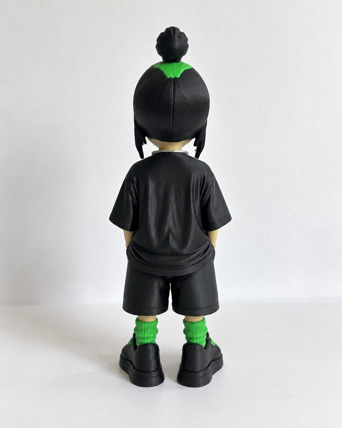 Billie Eilish inspired 3D printed figure - rear view