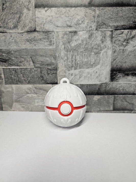 Pokeball Bauble with Snowflake Pattern